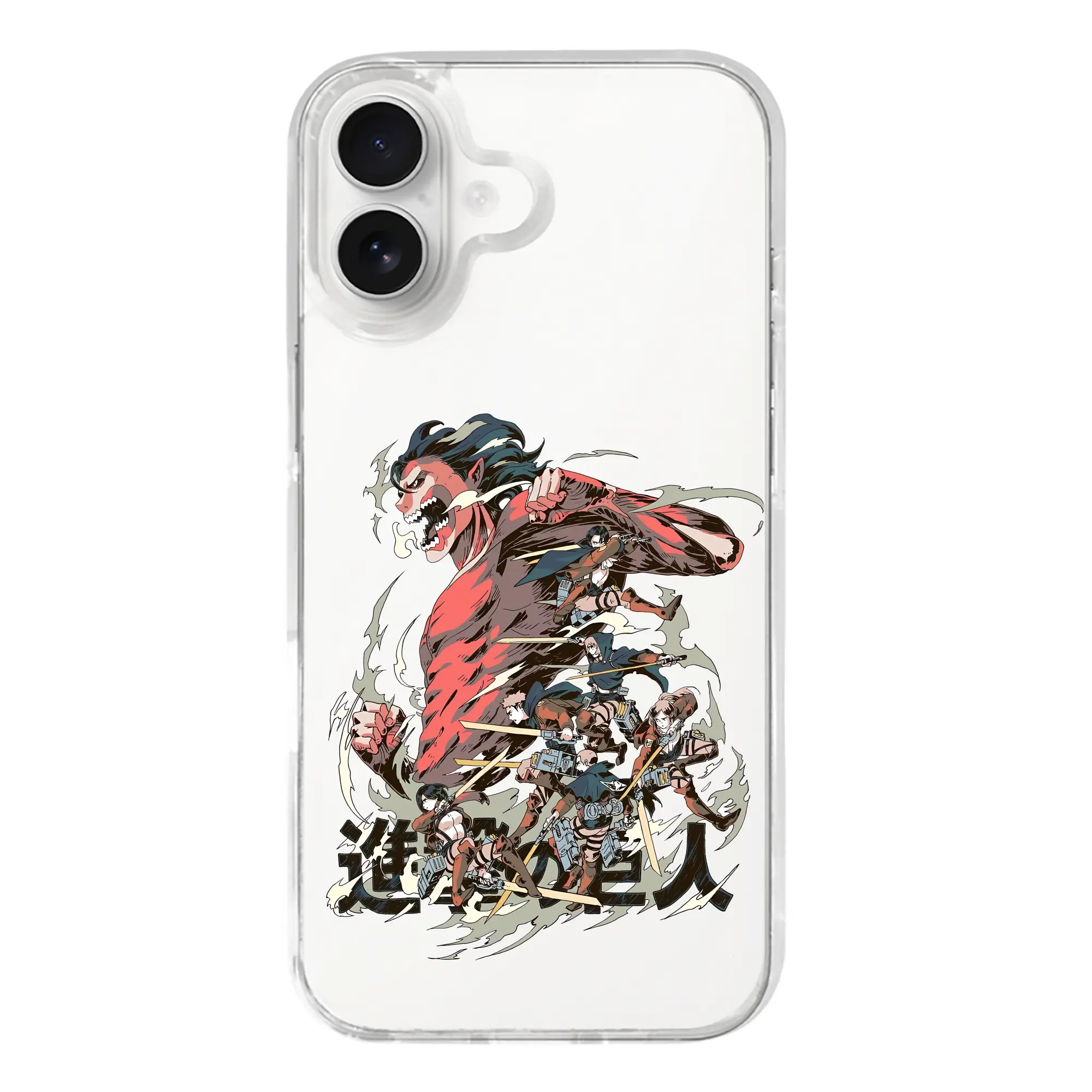 進撃の巨人 グッズ ミカサ・アッカーマン - iPhone 17シリーズ 透明スマホケース – 薄型・耐衝撃・精密フィット保護カバー